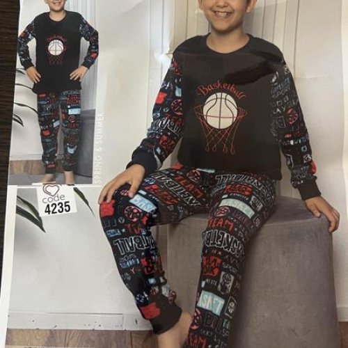 Пижама Disneyopt kids (5-8) 4235 black (зима) Disneyopt kids 4235 black