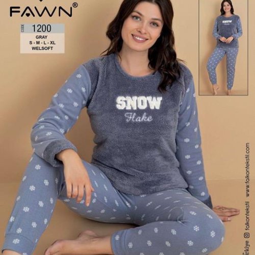 Пижама Disneyopt (S-XL) 1200 grey (зима) Disneyopt 1200 grey