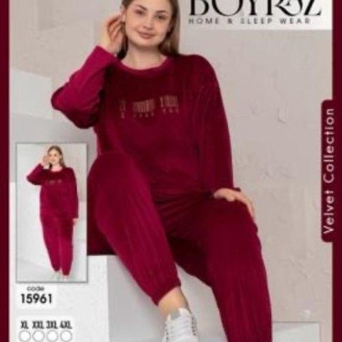 Пижама Disneyopt (XL-4XL) 15961 wine (зима) Disneyopt 15961 wine