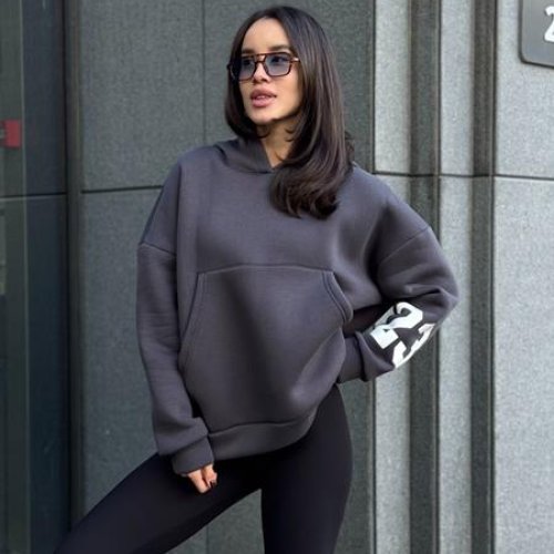 Худи Arina (42-48) 4250 d.grey (зима) Arina 4250 d.grey