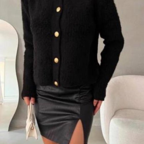 Кофта Karon (one size) 8017 black (зима) Karon 8017 black