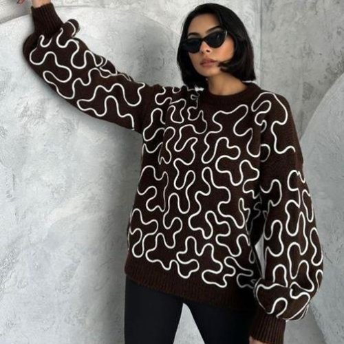 Свитер Lora (one size) LR710 brown (деми) Lora LR710 brown