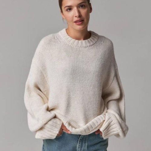 Свитер Lora (one size) LR721 white (деми) Lora LR721 white