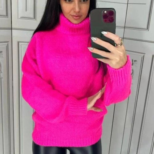 Свитер Lora (one size) LR738 crimson (деми) Lora LR738 crimson