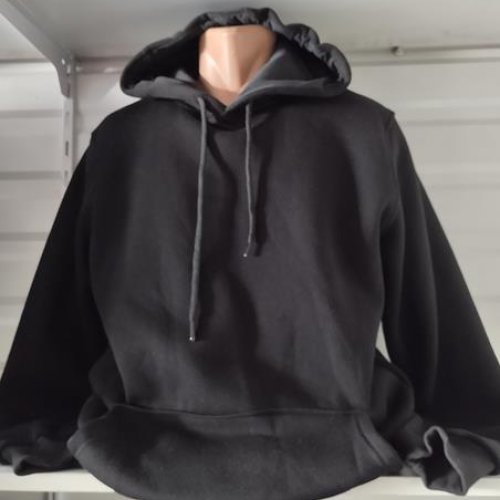 Худи Panda (2XL-6XL) 1432 black (зима) Panda 1432 black