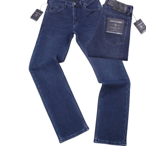 Джинсы God Baron (30-38) F-SF25158 blue (зима) God Baron F-SF25158 blue