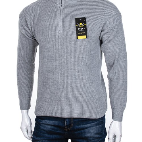 Свитер Abdo (M-2XL) Змійка grey (зима) Abdo Змійка grey