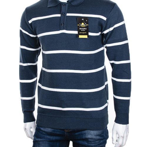 Свитер Abdo (M-2XL) Гудзик 1 blue (зима) Abdo Гудзик 1 blue