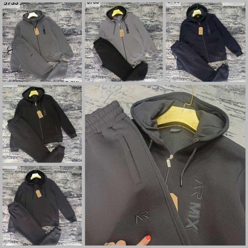 Костюм спорт Moranny (S-2XL) MR200 grey-black (зима) Moranny MR200 grey-black