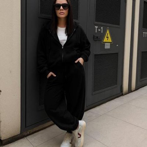 Костюм спорт Modnulya (42-54) 1861 black (зима) Modnulya 1861 black