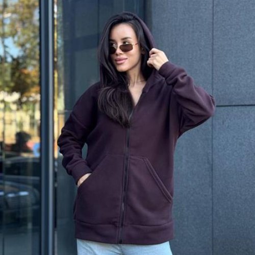 Кофта спорт Modnulya (42-48) 4243 brown (зима) Modnulya 4243 brown