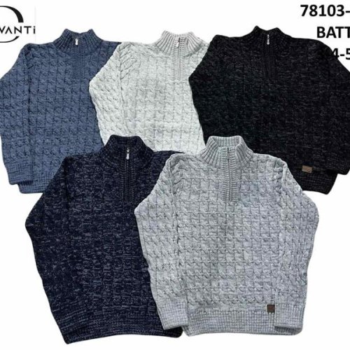 Свитер Sabihina (3XL-5XL) 78103-3 navy (зима) Sabihina 78103-3 navy