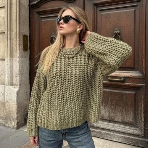 Свитер Lora (42-48) LR764 green (зима) Lora LR764 green