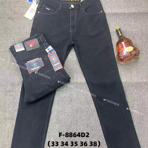 Джинсы Fangsida (33-38) 8864 black (зима) Fangsida 8864 black