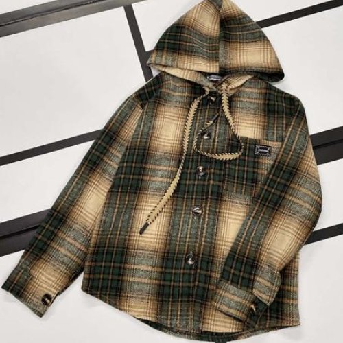 Рубашка Kosmy (134-158) K195 beige-khaki (зима) Kosmy K195 beige-khaki