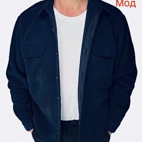 Рубашка Надийка (XL-5XL) ND402-040 navy (зима) Надийка ND402-040 navy