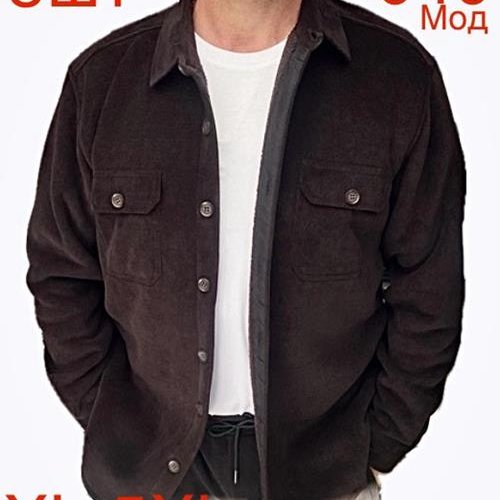 Рубашка Надийка (XL-5XL) ND406-040 brown (зима) Надийка ND406-040 brown