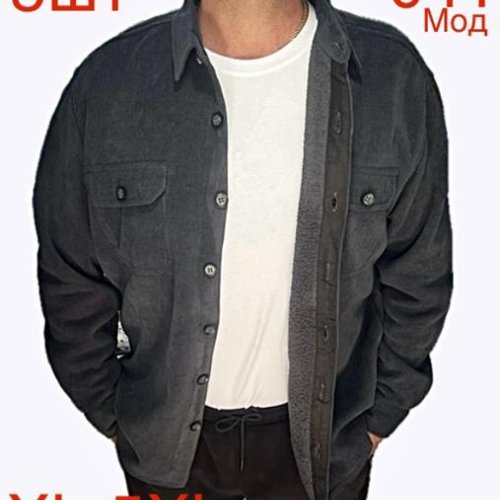 Рубашка Надийка (XL-5XL) ND409-041 grey (зима) Надийка ND409-041 grey