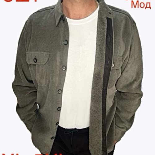 Рубашка Надийка (XL-5XL) ND411-041 grey (зима) Надийка ND411-041 grey