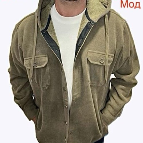 Рубашка Надийка (XL-5XL) ND414-042 khaki (зима) Надийка ND414-042 khaki