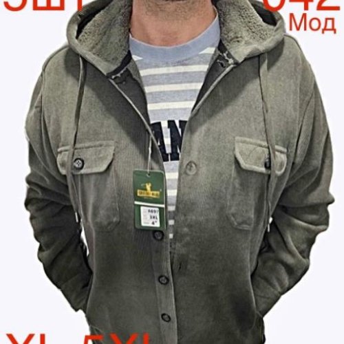 Рубашка Надийка (XL-5XL) ND419-042 grey (зима) Надийка ND419-042 grey