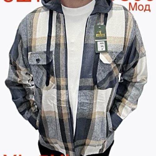 Рубашка Надийка (XL-5XL) ND423-1800 grey (зима) Надийка ND423-1800 grey