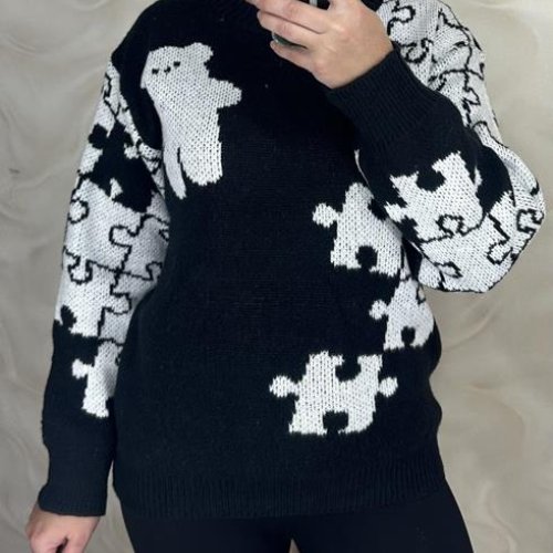 Свитер LeVisha (48-54) 25407 black (зима) LeVisha 25407 black