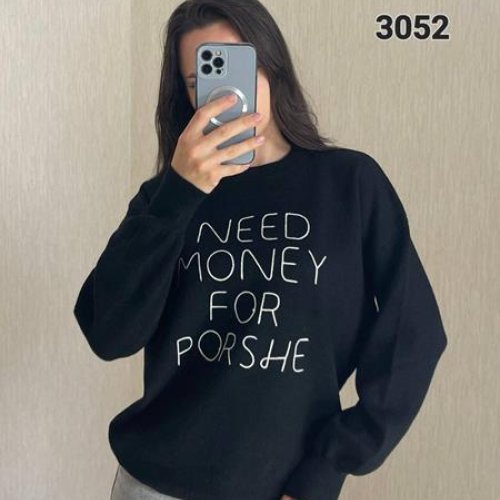 Свитер FSN (46-50) 3052 black (зима) FSN 3052 black