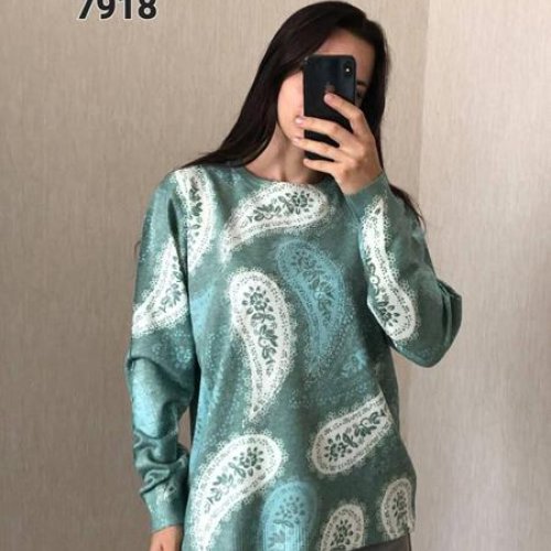 Свитер FSN (50-54) 7918 green (зима) FSN 7918 green