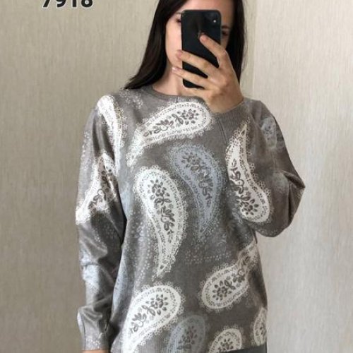 Свитер FSN (50-54) 7918 grey (зима) FSN 7918 grey