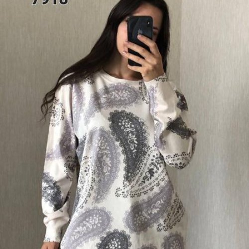 Свитер FSN (50-54) 7918 white (зима) FSN 7918 white