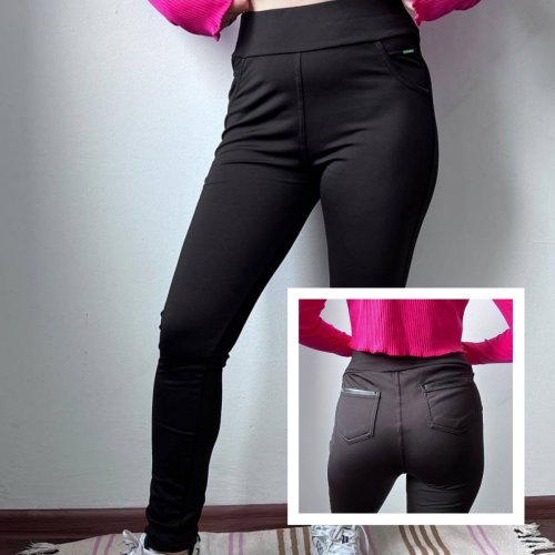 Лосины Sport style (S-XL) 712 black (зима) Sport style 712 black