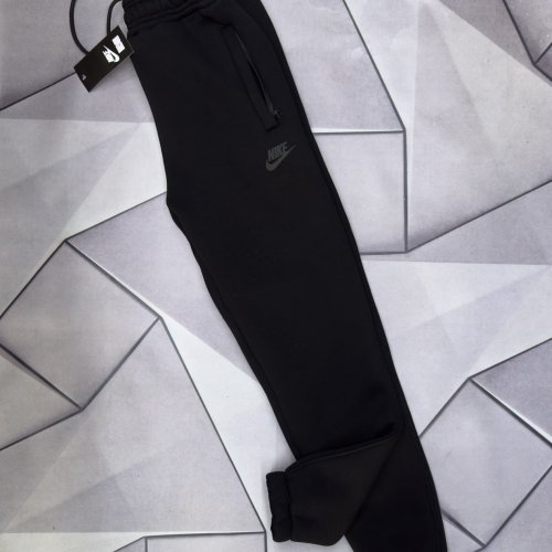 Штаны спорт Rassul (S-2XL) 66033 black (зима) Rassul 66033 black