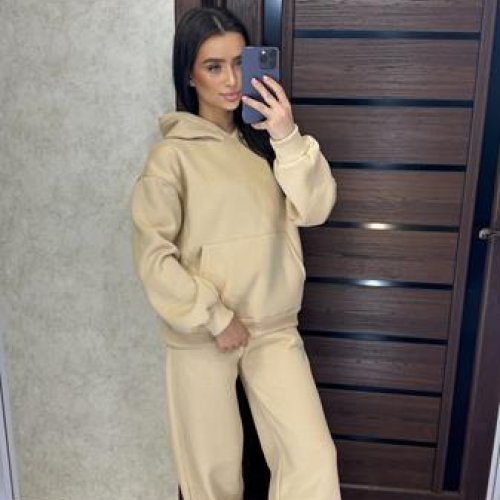 Костюм спорт Valentina (42-48) 048 beige (зима) Valentina 048 beige