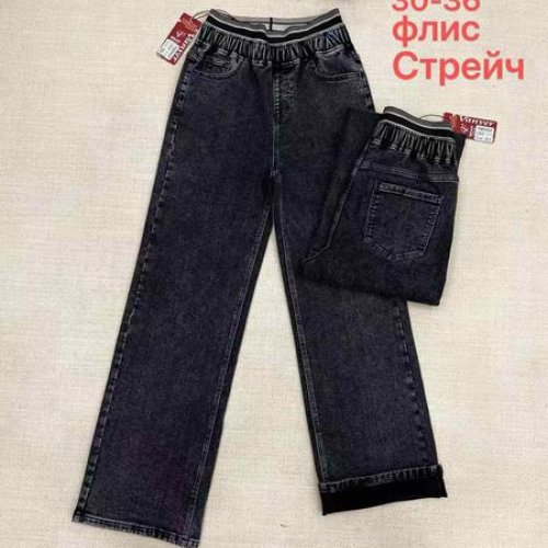 Джинсы Vanver (30-36) D82125 black (зима) Vanver D82125 black