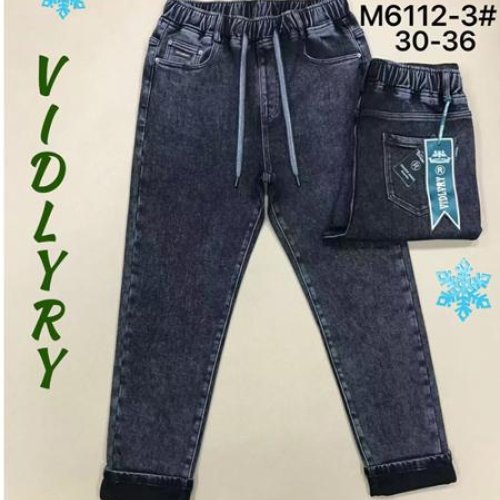 Джинсы Vidlyry (30-36) 6112-3 black (зима) Vidlyry 6112-3 black