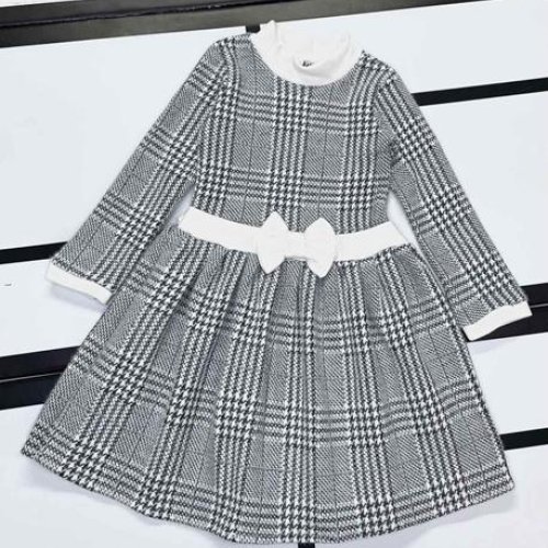 Платье Kosmy (110-128) 574 grey-black (зима) Kosmy 574 grey-black