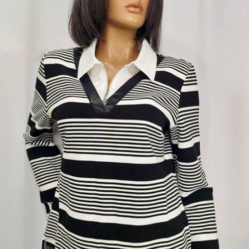 Свитер LIDA (52-62) 0451 black-white (деми) LIDA 0451 black-white