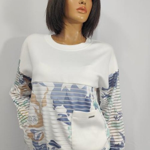 Свитер LIDA (52-62) 5068-1 white-l.blue (деми) LIDA 5068-1 white-l.blue