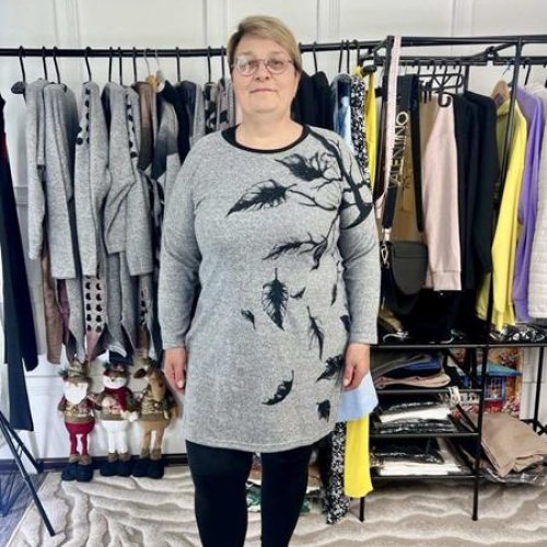 Туника Global (M-2XL) GL19 grey (деми) Global GL19 grey