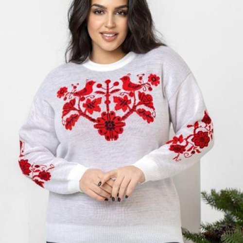 Свитер Global (50-58) GL59 white (деми) Global GL59 white