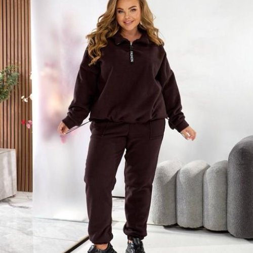 Костюм спорт Romeo life (54-60) 91-1 brown (зима) Romeo life 91-1 brown