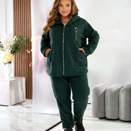 Костюм спорт Romeo life (54-60) 93-1 green (зима) Romeo life 93-1 green