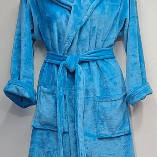 Халат Romeo life (M-2XL) RL891 l.blue (зима) Romeo life RL891 l.blue