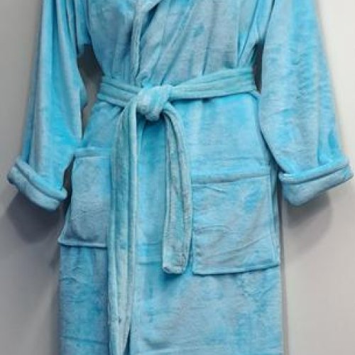 Халат Romeo life (M-2XL) RL892 l.blue (зима) Romeo life RL892 l.blue