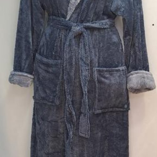 Халат Romeo life (XL-4XL) RL895 grey (зима) Romeo life RL895 grey