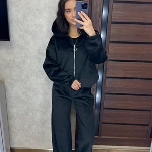 Костюм спорт Valentina (42-46) VL106 black (зима) Valentina VL106 black