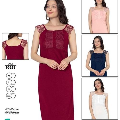 Ночнушка Cotpark (M-2XL) 10658 white (лето) Cotpark 10658 white