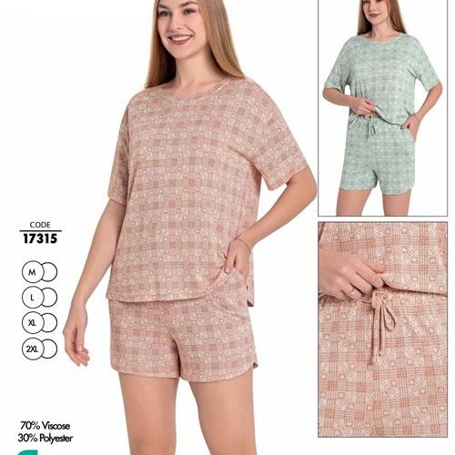 Пижама Cotpark (M-2XL) 17315 l.green (деми) Cotpark 17315 l.green