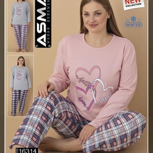 Пижама HomeWear (L-4XL) 16314 mix (зима) HomeWear 16314 mix